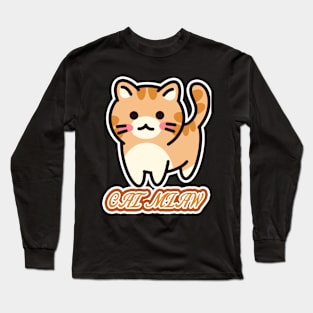 Cat Miaw,lovely cat, cute cat Long Sleeve T-Shirt